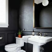 Black Bathroom Walls