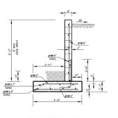 Concrete Retaining Wall Footing Size