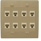 Ethernet Wall Plate 8 Port