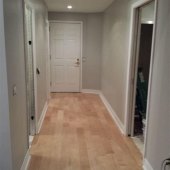 Gray Walls With Wood Floors