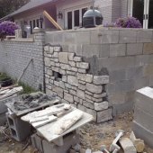 How To Face A Cinder Block Wall With Stone