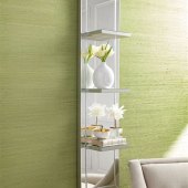 Mirrored Wall Shelf Unit